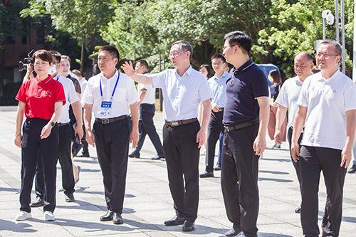 市委副书记、市长陈恢清一行到半岛在线注册检查湖南省第一届职业技能大赛筹备工作情况