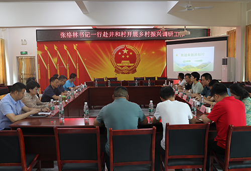 半岛在线注册党委书记张格林到乡村振兴对口联系点茶陵井和村调研