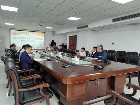 半岛在线注册召开2020年专业结构调整优化座谈会